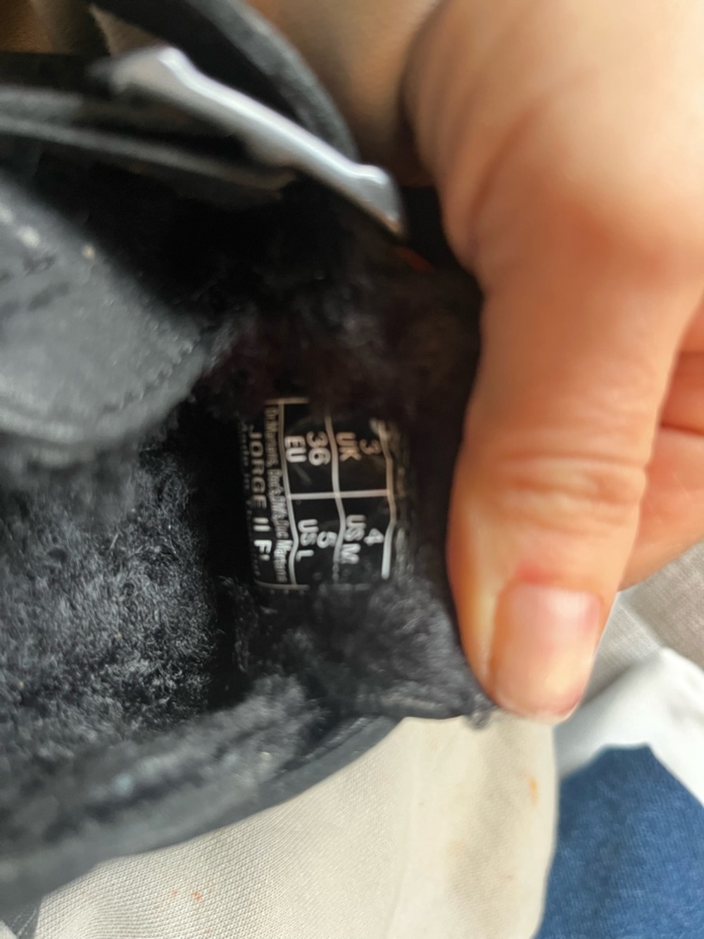 Dr. Martens Black Leather Buckle Clogs with Yellow Stitching Jorge shearling - Picture 6 of 8